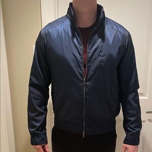 Men's saks fifth avenue bomber Navy Jacket. Size L